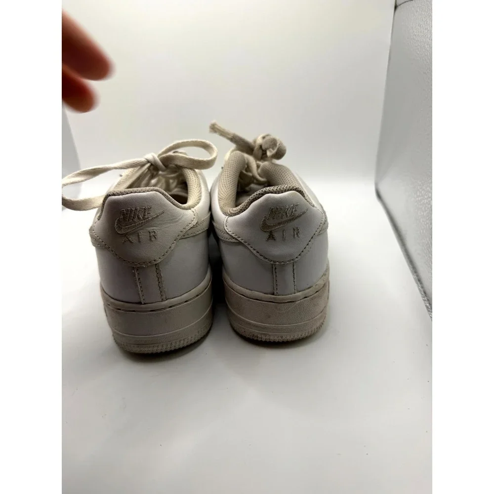 Nike Air Force 1 Low LE GS DH2920-111 Kid 6.5 Sneaker Triple White Leather Shoes